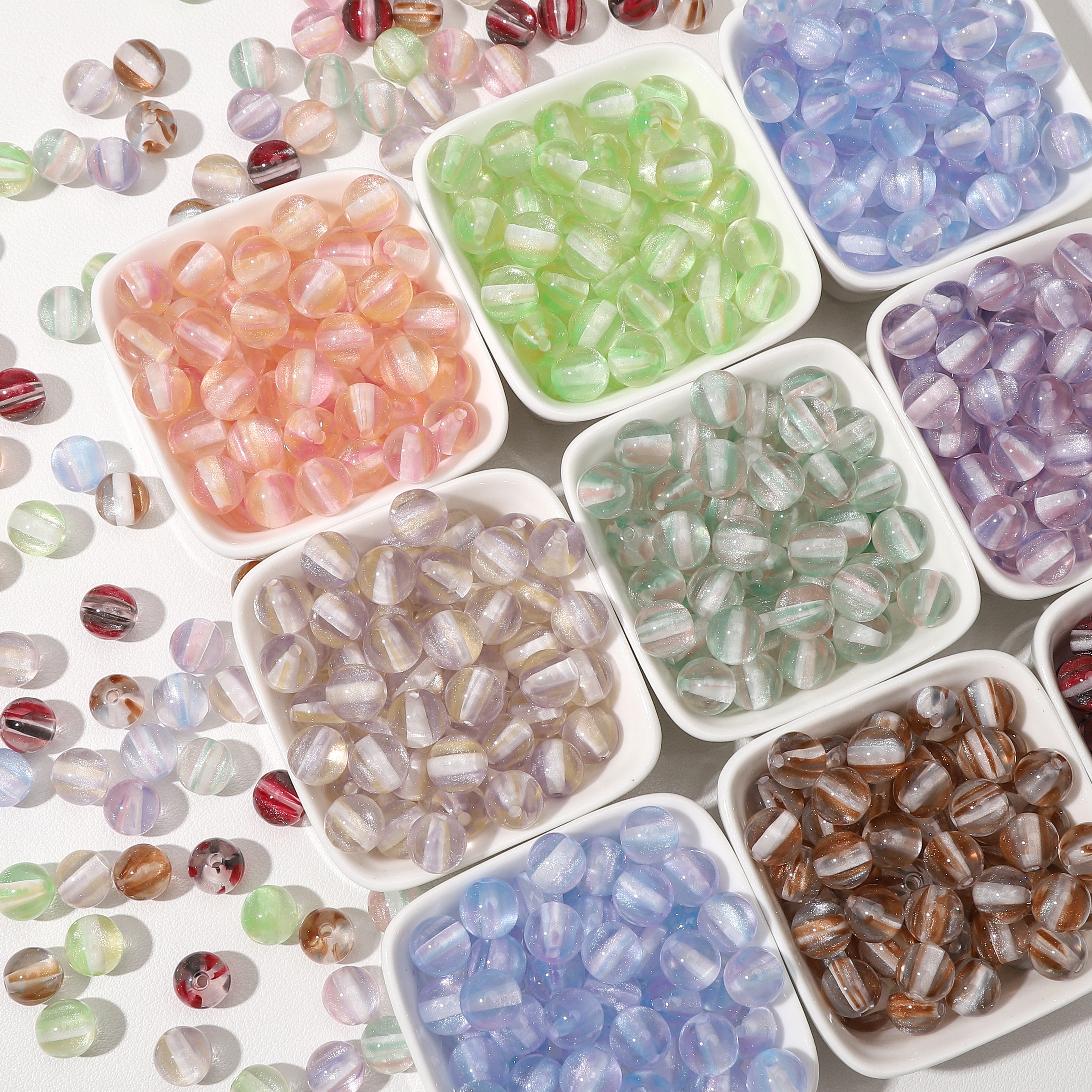 8mm 100Pcs Colorful Round Resi - Resin Craft Material recensione e prezzo