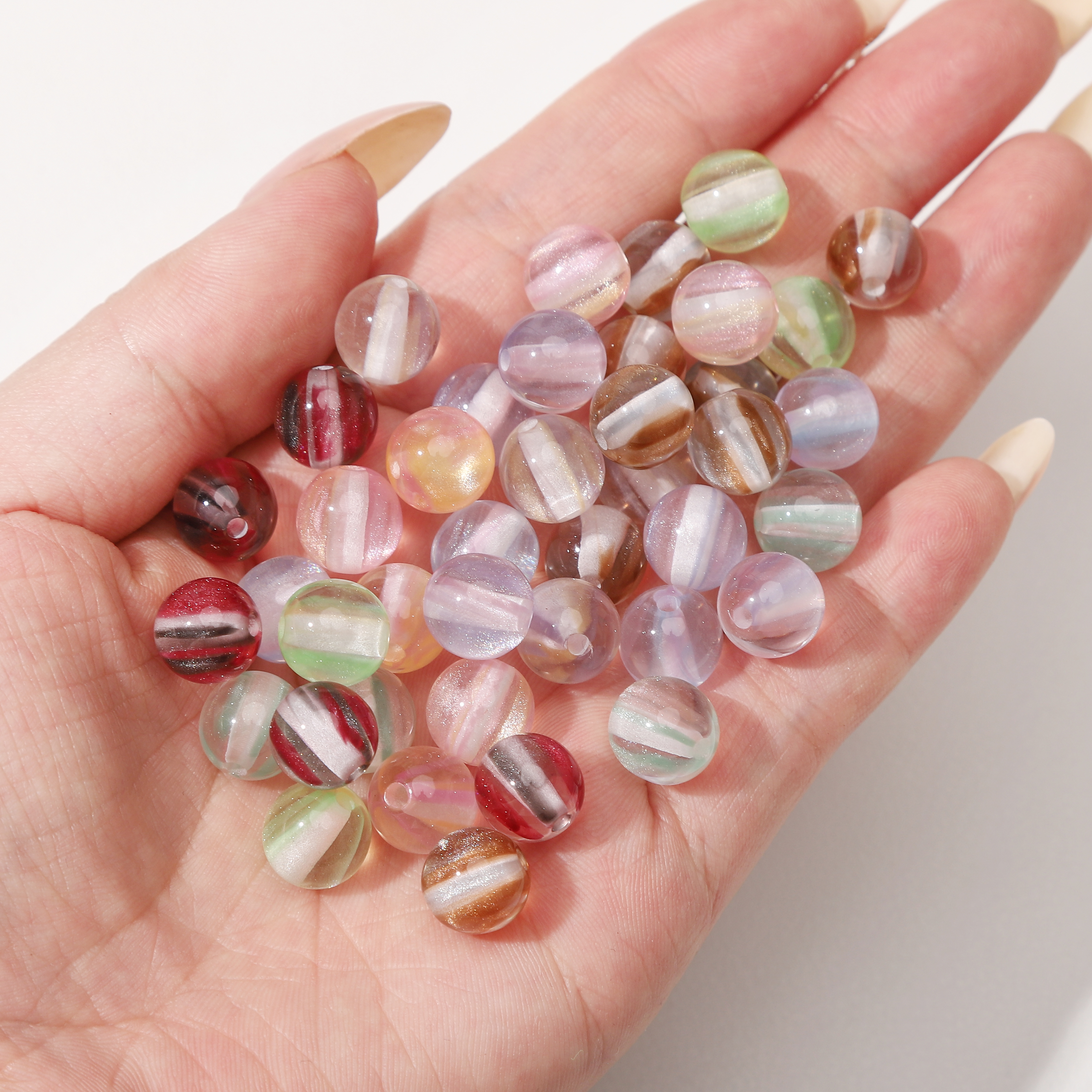 8mm 100Pcs Colorful Round Resi - Resin Craft Material recensione e prezzo