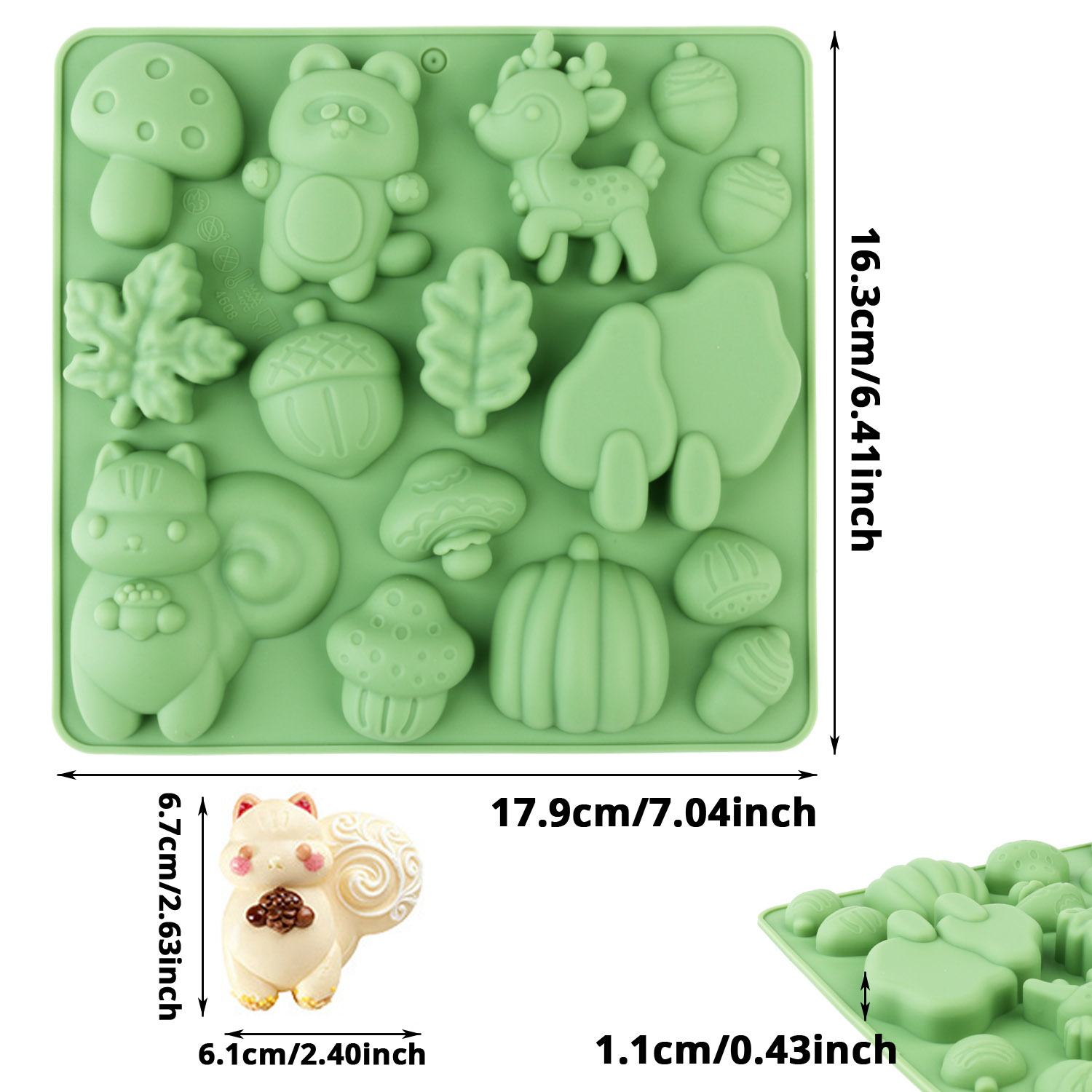 1 Silicone Cake Mold in the Sh - Resin Craft Material recensione e prezzo