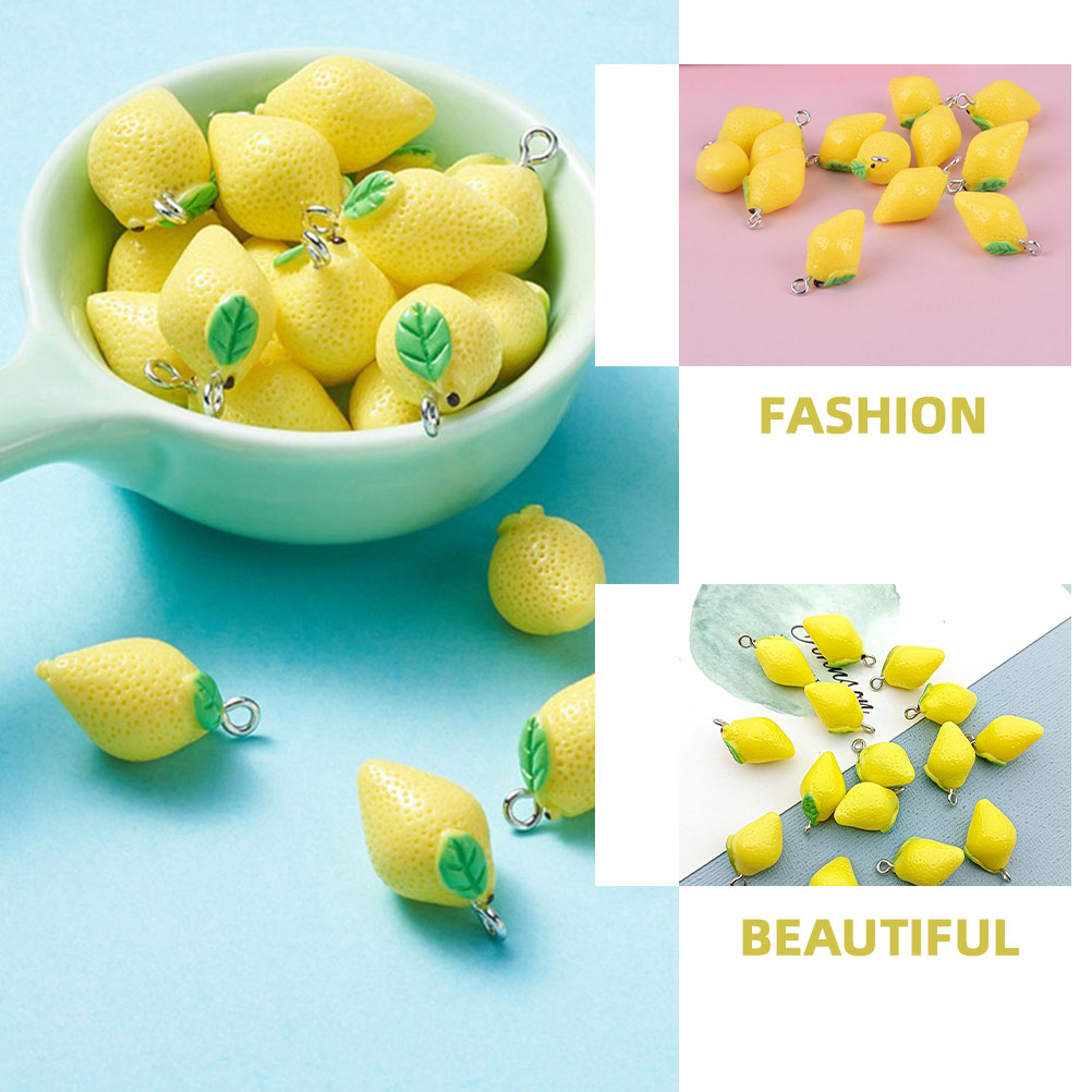 20Pcs Resin Lemon Pendant Char - Resin Crafts recensione e prezzo
