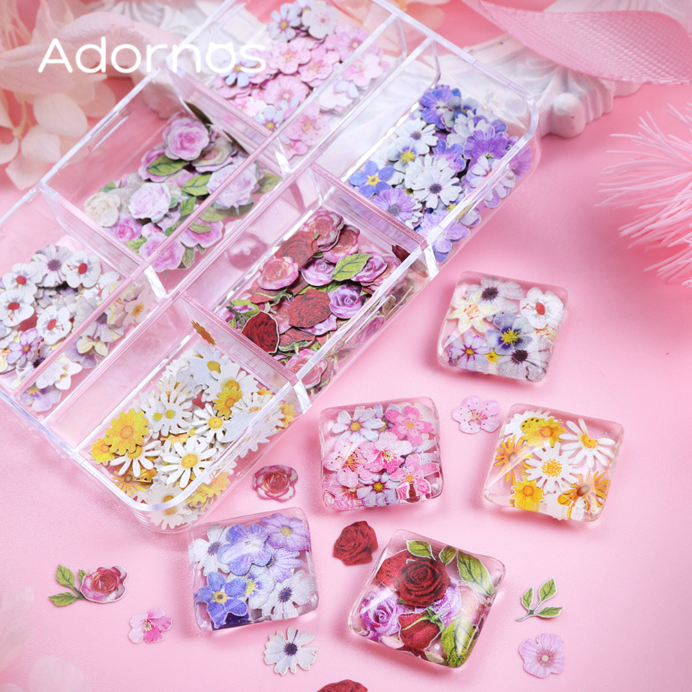 6 Grids Flowers Wood Pulp Chip - Resin Craft Ideas recensione e prezzo
