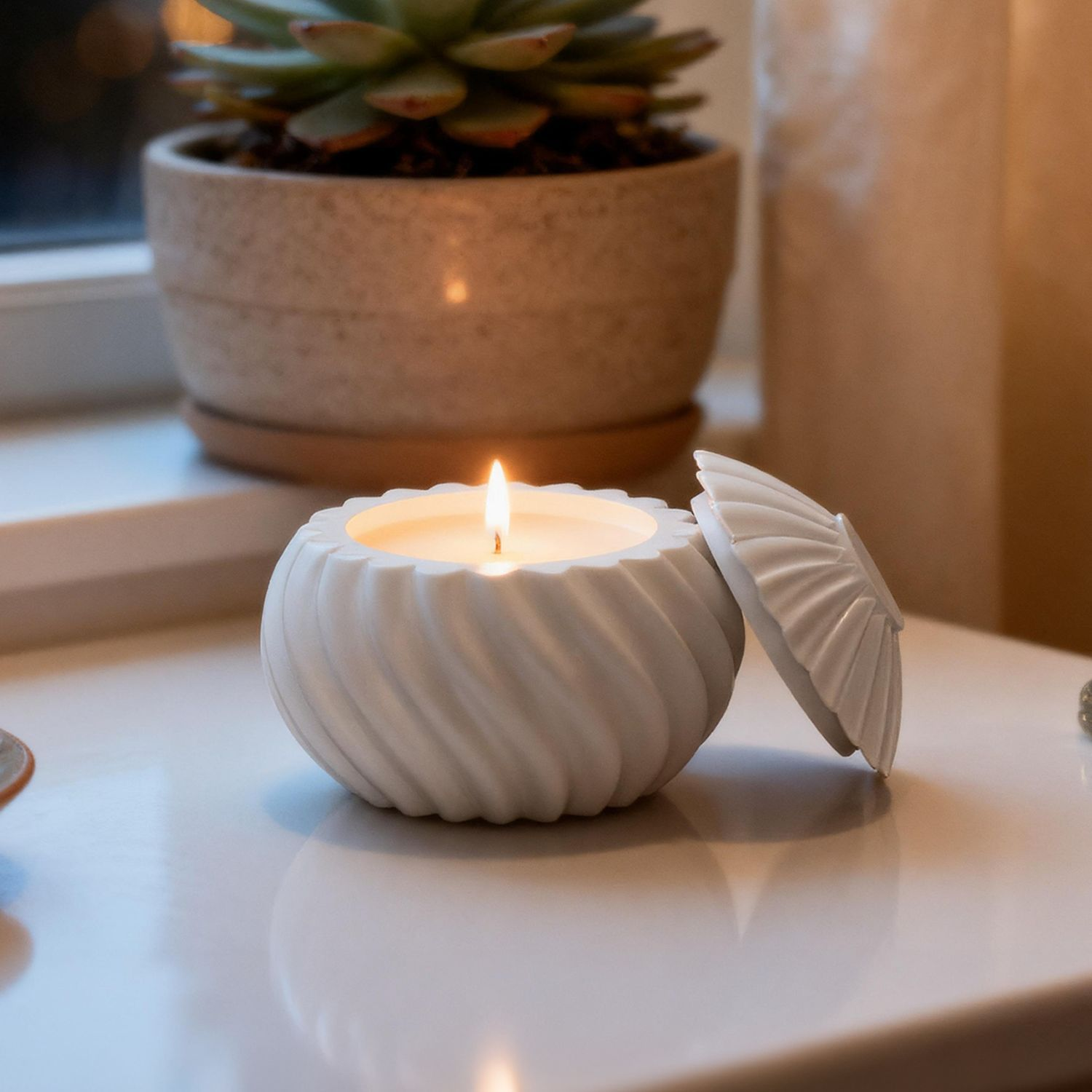 DIY Spiral Pearlescent Candle  - Coaster Mold Round recensione e prezzo