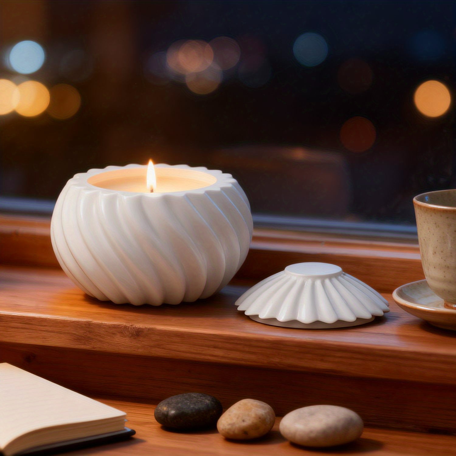 DIY Spiral Pearlescent Candle  - Coaster Mold Round recensione e prezzo
