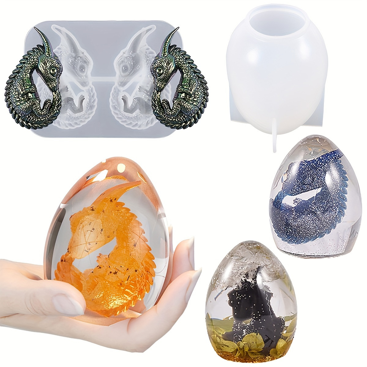 Silicone Dragon Egg Molds, 2-P - Resin Craft Ideas recensione e prezzo