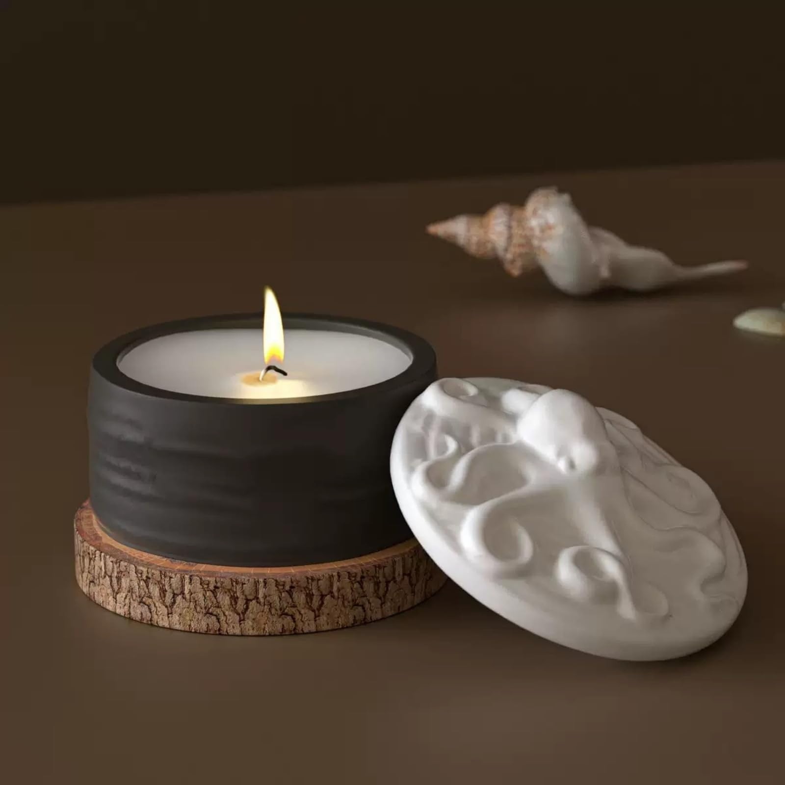 Octopus Lid Candle Jar Silicon - Resin Ocean Wave Mold recensione e prezzo