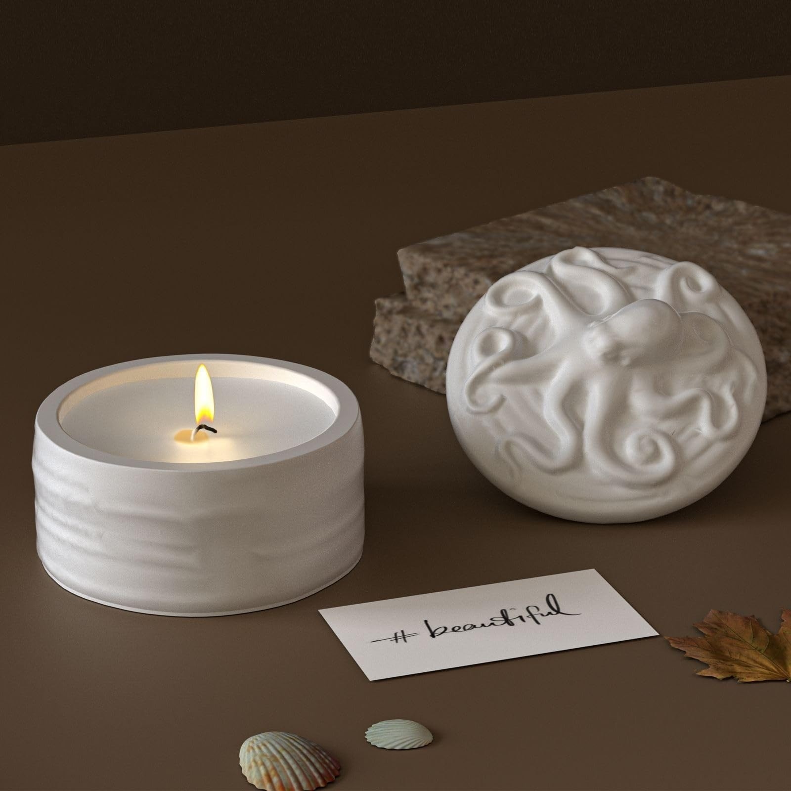 Octopus Lid Candle Jar Silicon - Resin Ocean Wave Mold recensione e prezzo