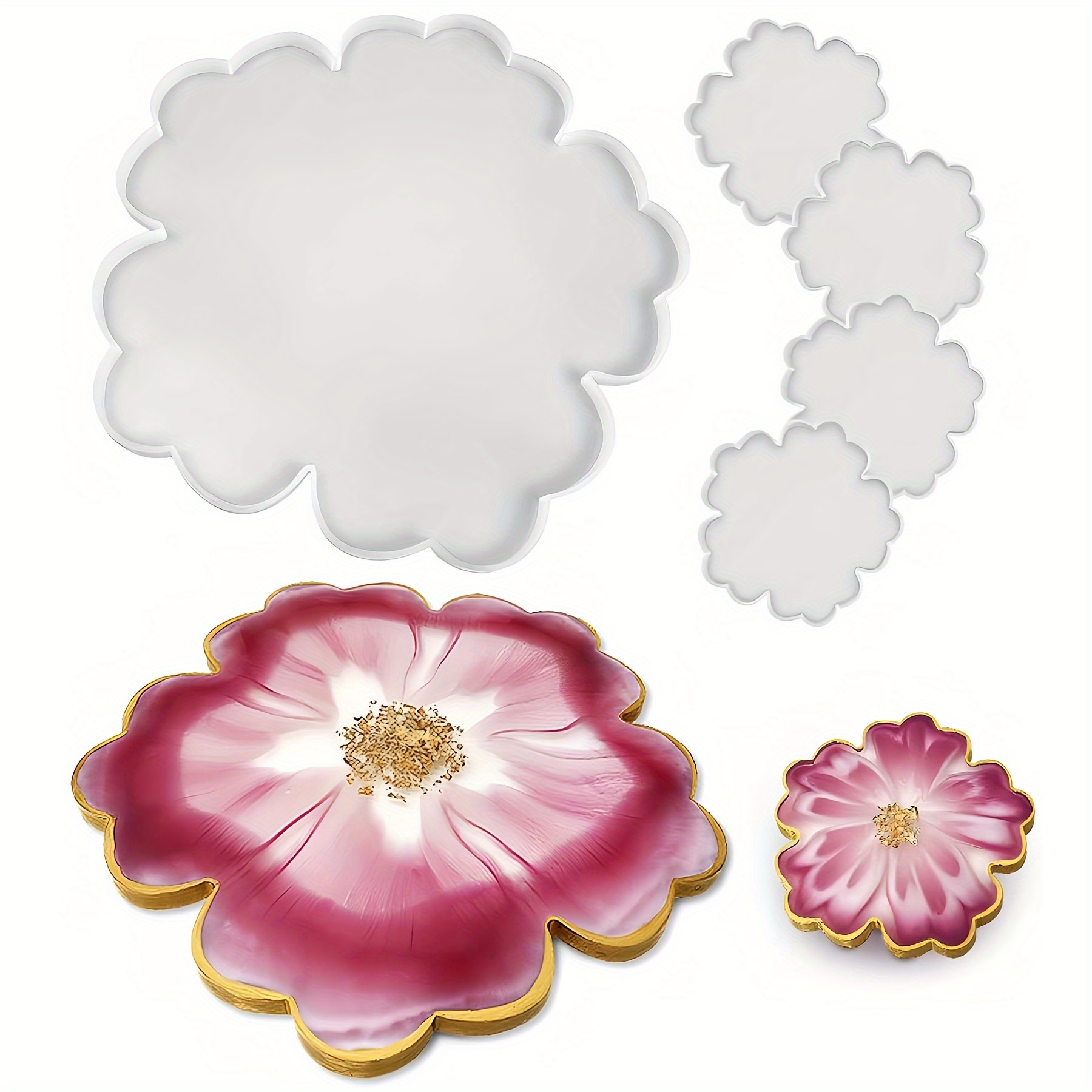 1-piece 13-inch large flower t - Silicone Mold Tray recensione e prezzo