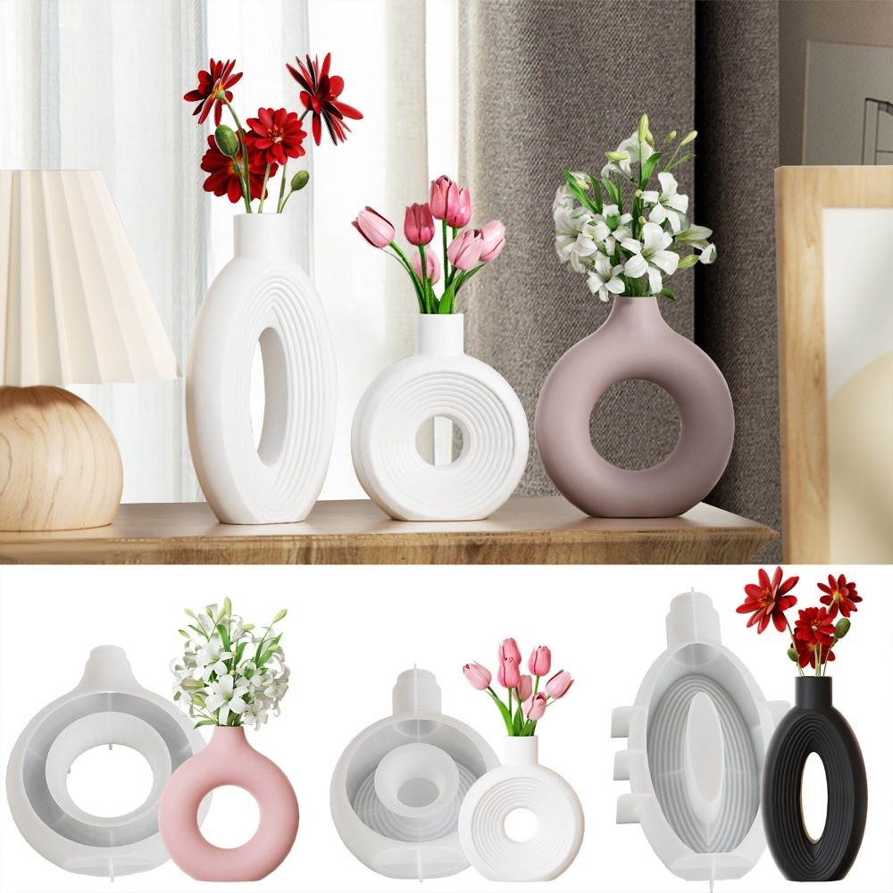 Oval Stripe Silicone Vase Mold - Resin Craft Workshop recensione e prezzo
