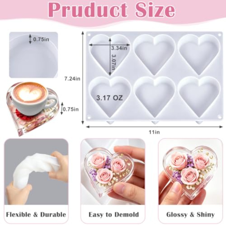 Deep Coaster Resin Molds Silic - Flower Preservation Resin recensione e prezzo