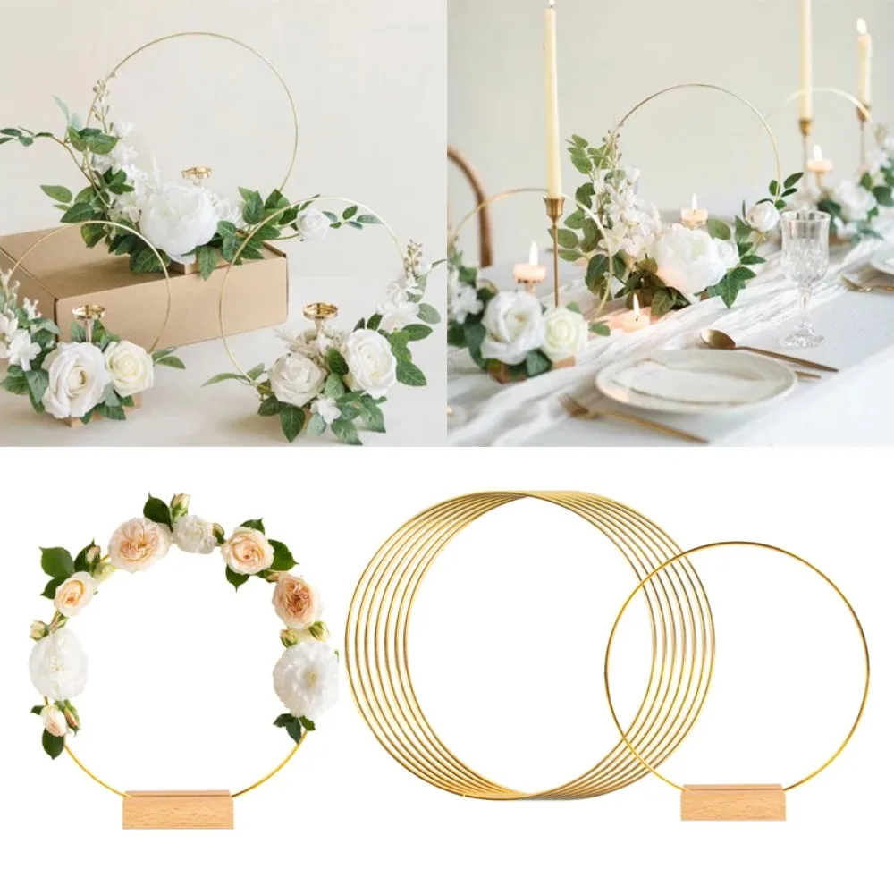 10-50cm Gold Metal Flowers Hoo - Wood Ring Blank recensione e prezzo