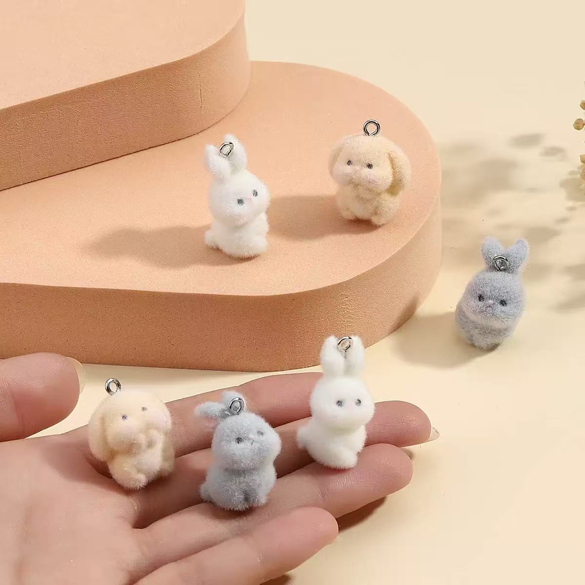 10pcs Flocking Little Rabbit R - Resin Craft Projects recensione e prezzo