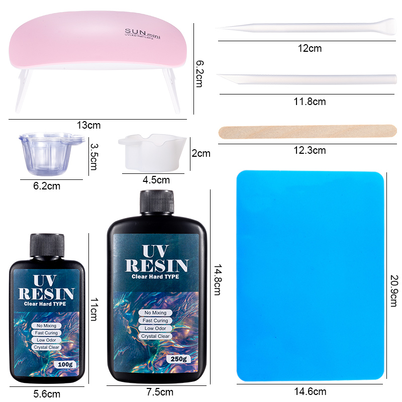 100g/250g Clear UV Resin Hard  - Gold Foil Flakes recensione e prezzo